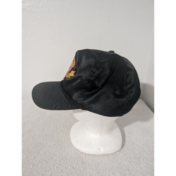 Vintage Pittsburgh Steelers Hat 90s Satin Look NFL Football Black - Picture 2 of 8